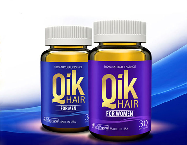 Qik For Men  Giúp giảm rụng tóc hói đầu ở nam giới phục hồi tóc hư tổn  và làm chậm quá trình bạc tóc